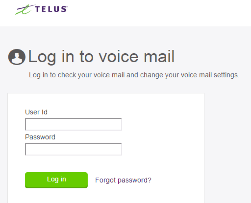 Web access for voicemail explained | Support | TELUS.com