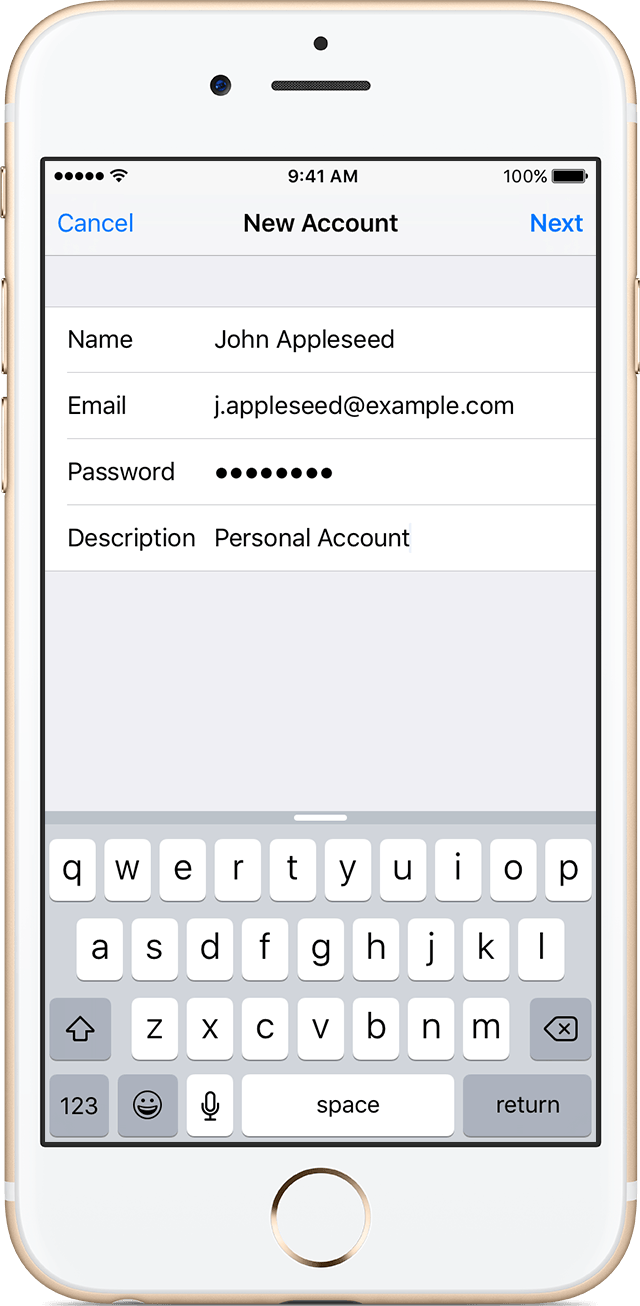 Set up an email account on your iPhone, iPad, or iPod touch ...